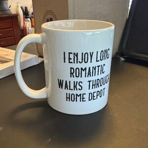 White Ceramic Mug with Humorous Text